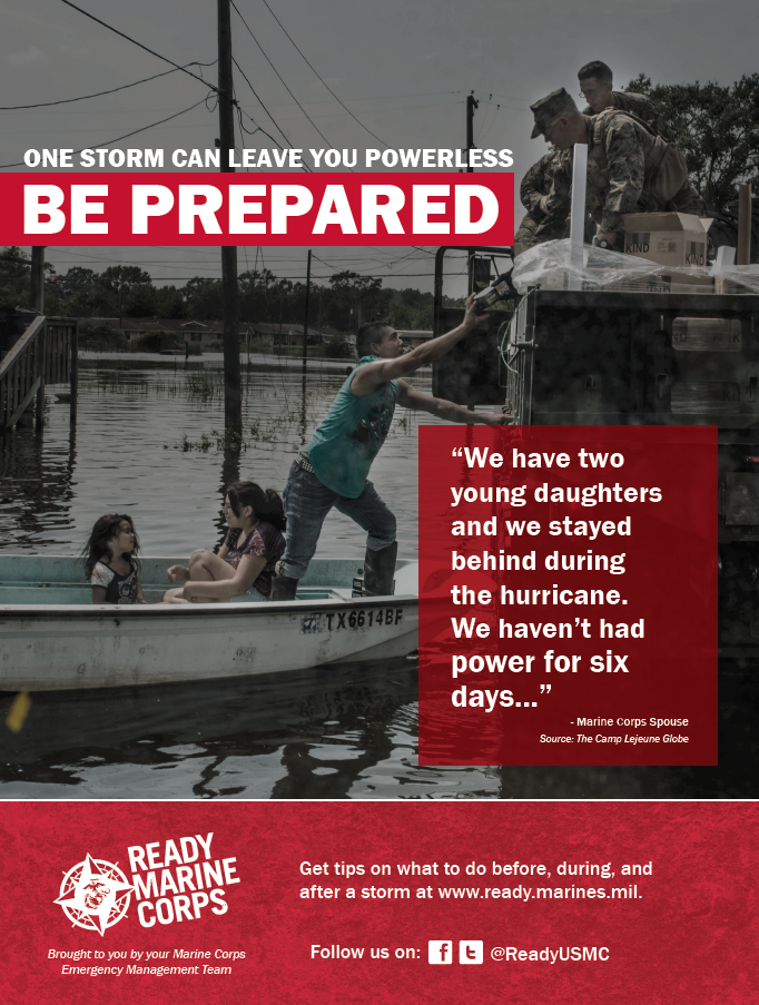 One Storm Can Leave You Powerless Poster